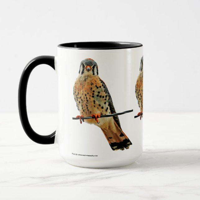 American Kestrel Falcon Mugg (Vänster)