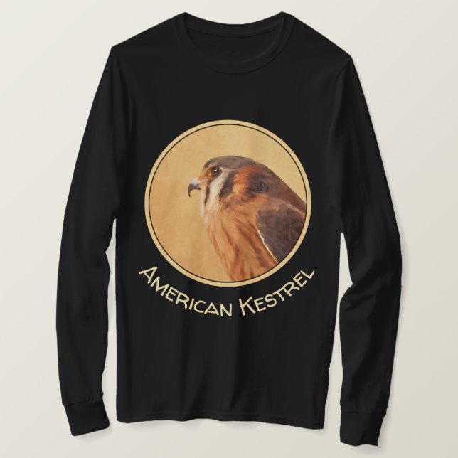 American Kestrel Painting - Original Bird Art T Shirt (Design framsida)