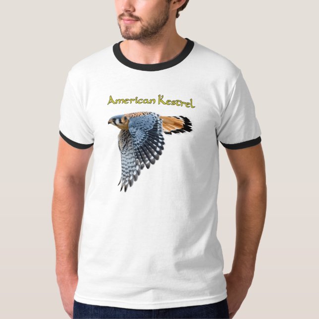 American Kestrel Ringer T-Shirt (Framsida)