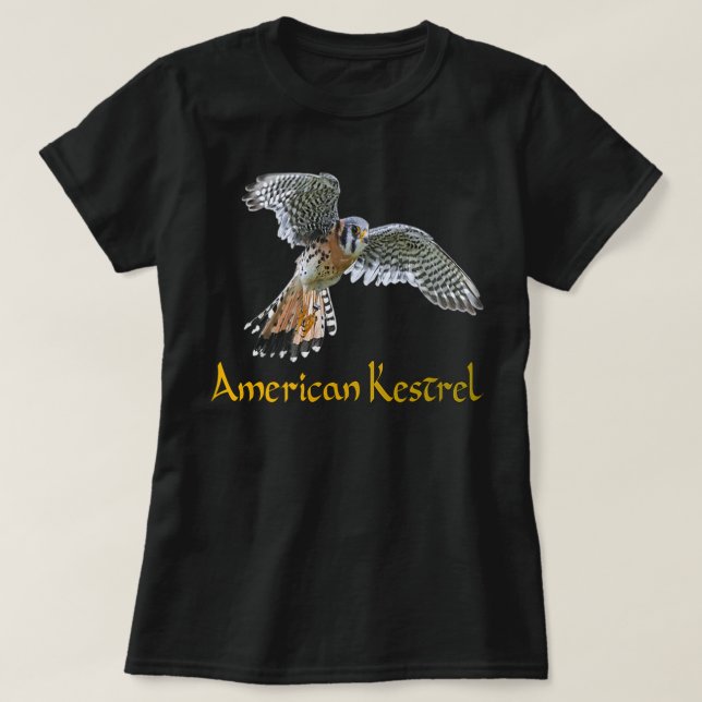 American Kestrel T Shirt (Design framsida)