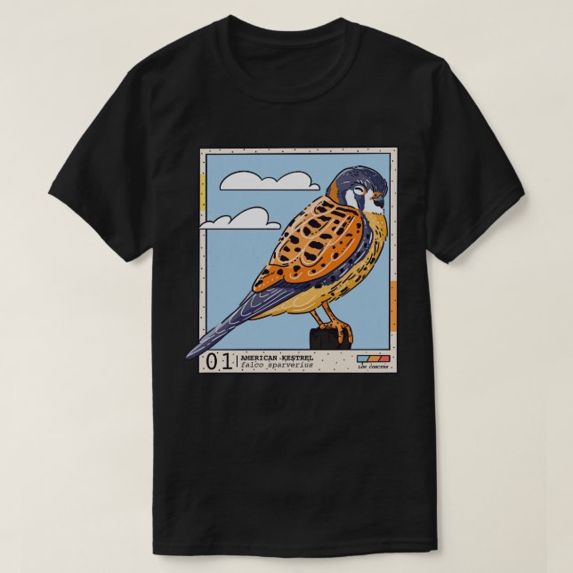 American Kestrel T Shirt (Design framsida)
