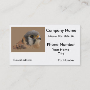 American Kestrel Visitkort