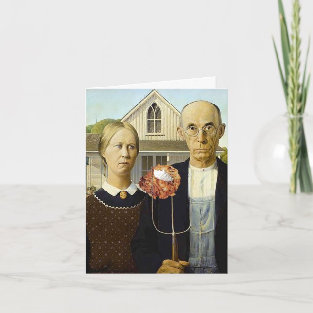 American Latke (Thanksdiskukkah) Helgkort (Framsida)