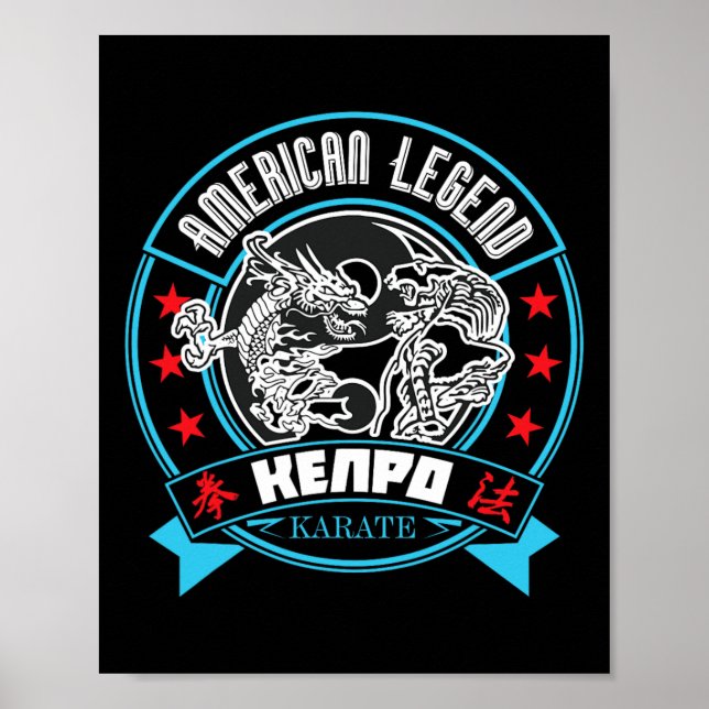 American Legend Kenpo Karate Martial Artist Poster (Framsidan)