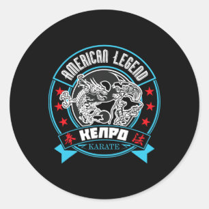 American Legend Kenpo Karate Martial Artist Runt Klistermärke