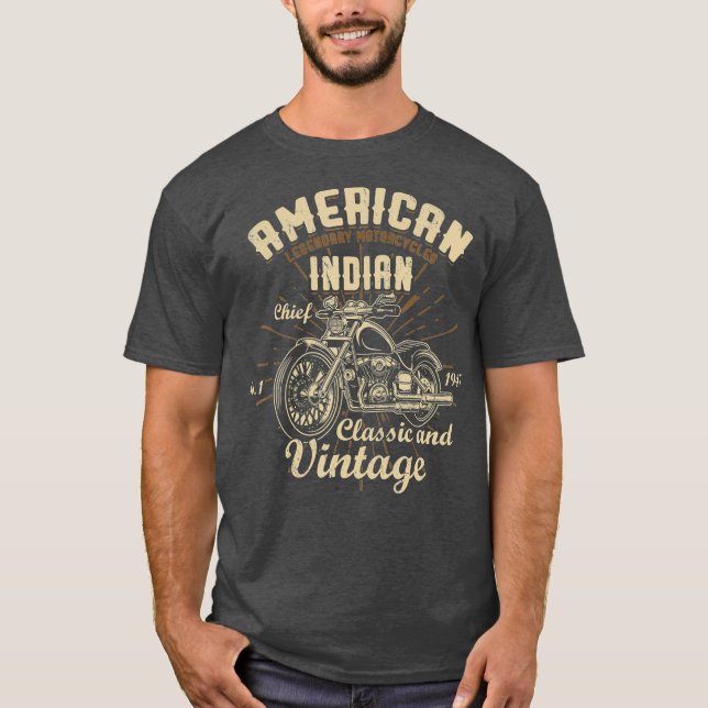 American Legendary Motorcycles indisk chef T Shirt (Framsida)