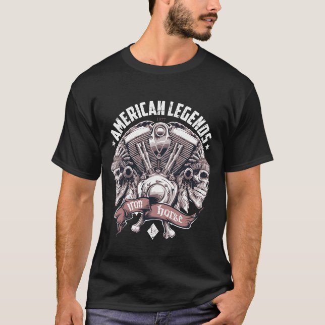 American Legends - Järn Horse T Shirt (Framsida)