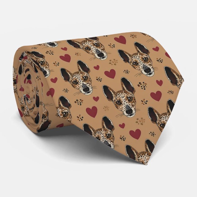 American Leopard Hound Valentine Hearts Pattern Slips (Rullad)
