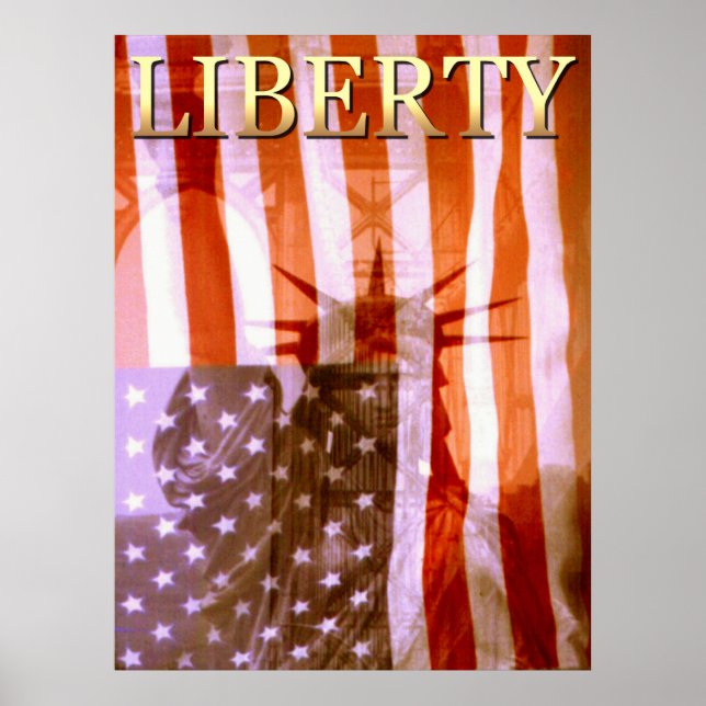 American Liberty Collage - Photo Art Poster (Framsidan)