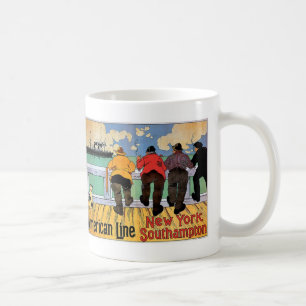 American Line Poster Kaffemugg