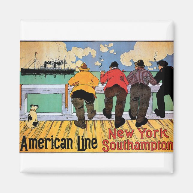 American Line Poster Magnet (Framsidan)