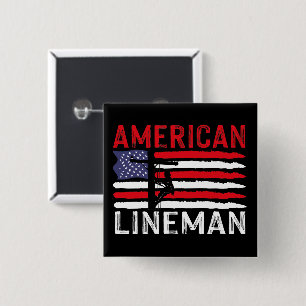 American Lineman Electric Cable Patriotic USA flag Knapp
