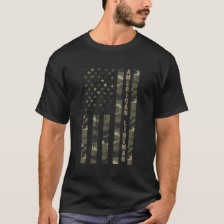 American Lineman United Stater Distress Camo W U T Shirt