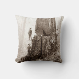 American Loggers Lumberjacks Circa 1880 Kudde
