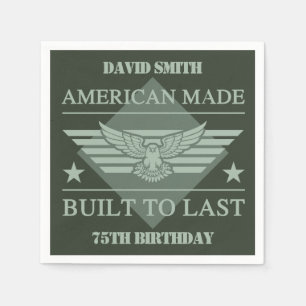 American Made 75:e Birthday Pappersservett
