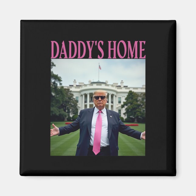 American Made Trump Merchandise - Pappor Home Tru Magnet (Framsidan)