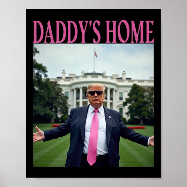 American Made Trump Merchandise - Pappor Home Tru Poster (Framsidan)