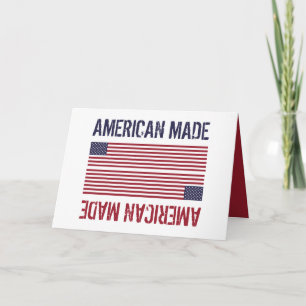 American Made, United Stater Flagga Kort