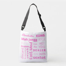 American Mah-Jongg Crossbody Bag på Rosa