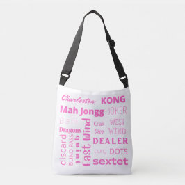American Mah-Jongg Crossbody Bag på Rosa Axelväska