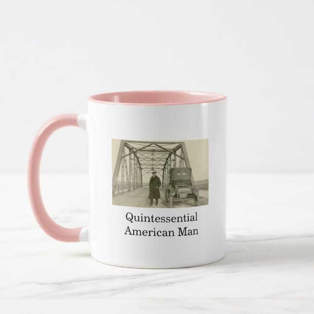 American Man Real Photo Coffee Mugg (Vänster)