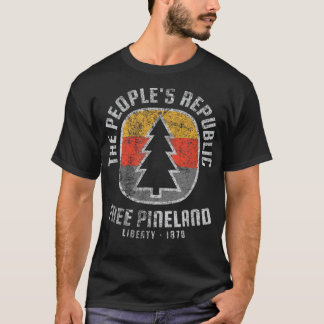 American Marauder Free Pineland Camping Badge T Shirt