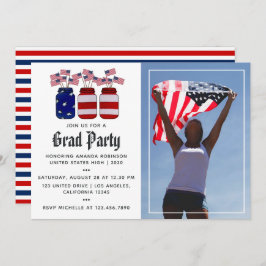 American Mason Burk Studenten Photo Inbjudningar