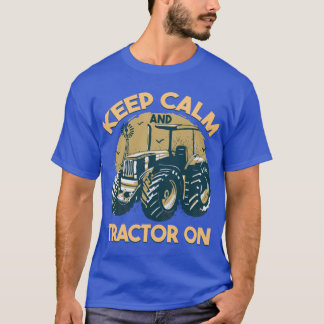 American Midwest Farmer Tecknad Stil USA Patriotic T Shirt