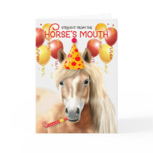 American Miniature Horse Palomino Funny Birthday