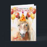 American Miniature Horse Palomino Funny Birthday Kort<br><div class="desc">Om någon du vet vem som kärlek deras mini-häst och fyller år,  så är den här söta palomino-färgaden säker på att göra deras dag speciell.</div>