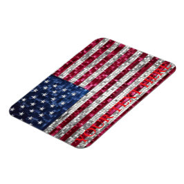 American Mosaic Flagga Magnet