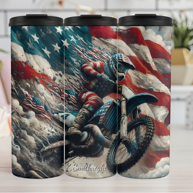 American Motocross Flag Art Print (Skapare uppladdad)