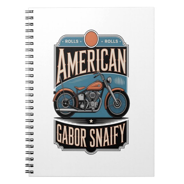American Motorcle Vintage Anteckningsbok (Framsidan)