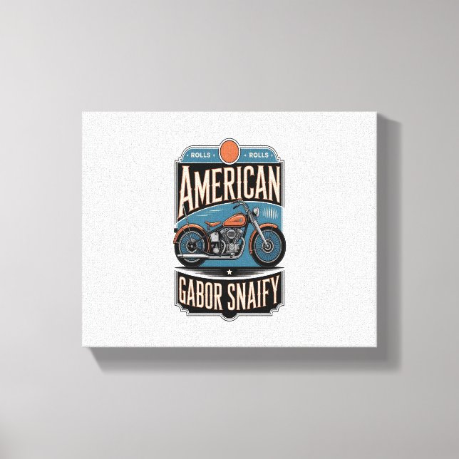 American Motorcle Vintage Canvastryck (Framsida)