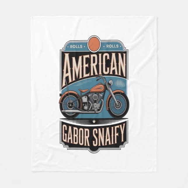 American Motorcle Vintage Fleecefilt (Framsidan)
