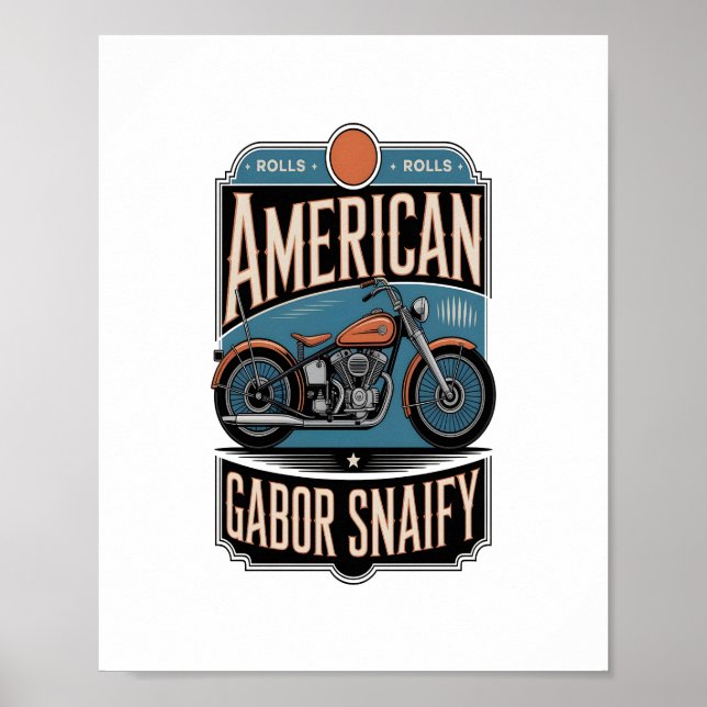 American Motorcle Vintage Poster (Framsidan)
