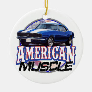 American Muscle Camaro Julgransprydnad Keramik