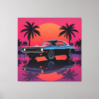 American Muscle Car Canvas
