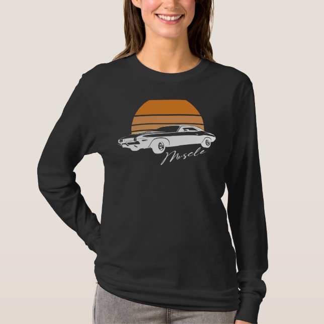 American Muscle Car Shirt – Men Women Adults Kids  T Shirt (Framsida)