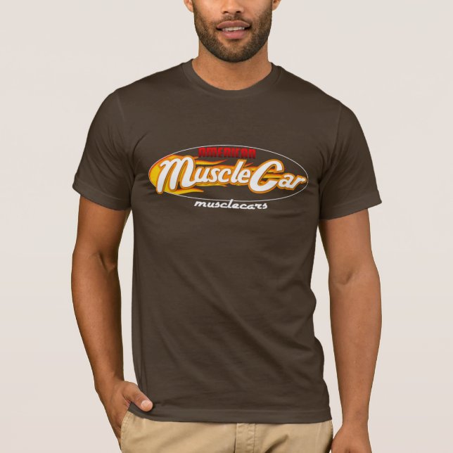American Muscle Car Shirt Tee Shirt (Framsida)
