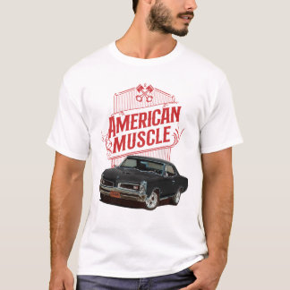 American Muscle Cars in Black T Shirt