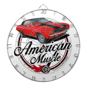American Muscle Red Camaro Darttavla