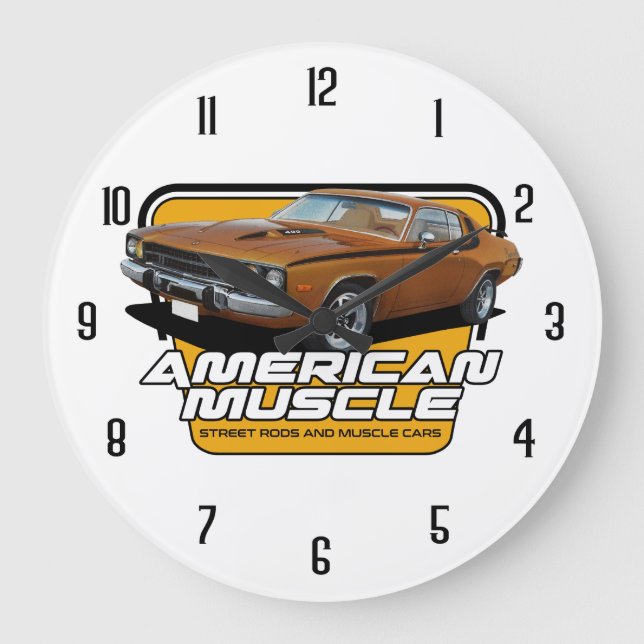 American Muscle Roadrunner Stor Klocka (Framsida)