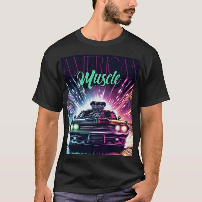 American Muscle T-skjorta T Shirt (Framsida)