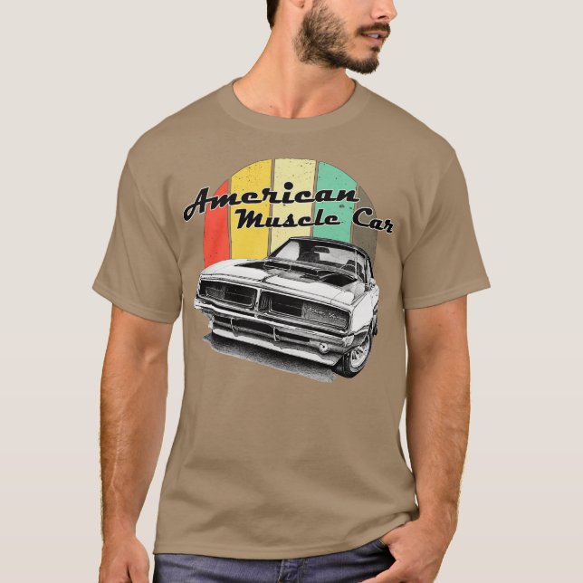 American Muscle V8 Engine T Shirt (Framsida)