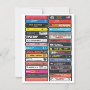 American Music - USA Anthems Cassette Print Vykort