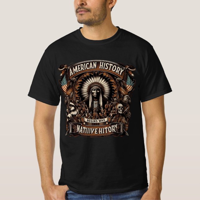 American Native History T Shirt (Framsida)