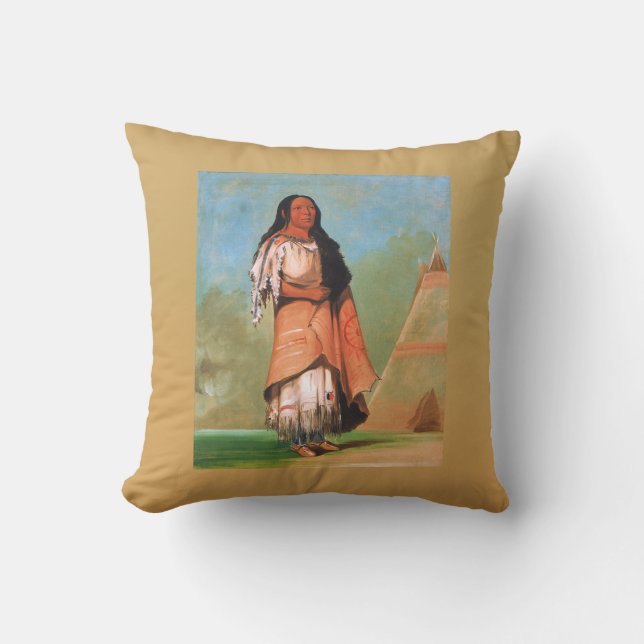 American Native Indian, konst av George Catlin Kudde (Framsida)