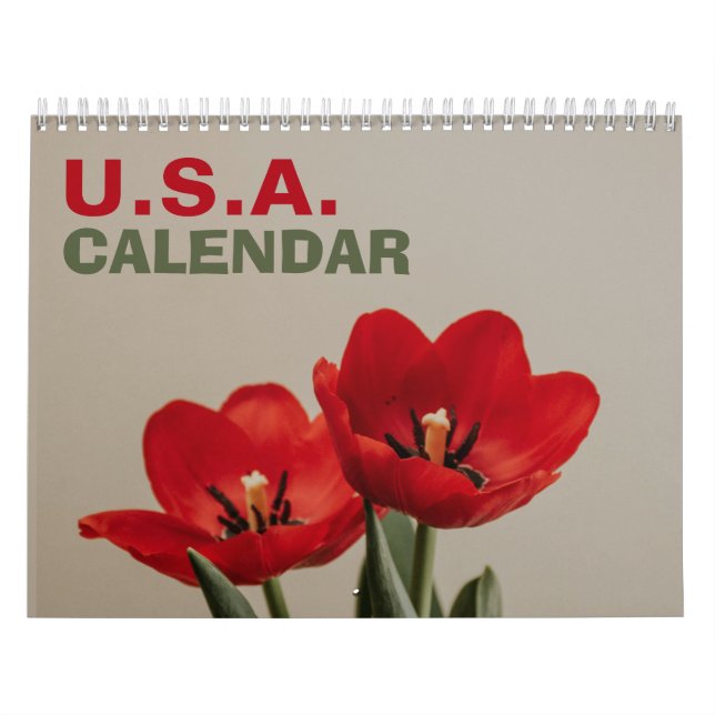 American Nature Wall Calendar med Helgdagar 2026 Kalender (Omslag)