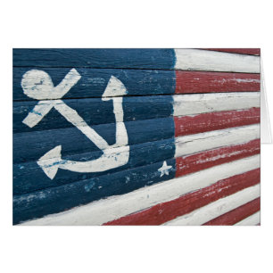 American Nautical Flagga Hälsningskort